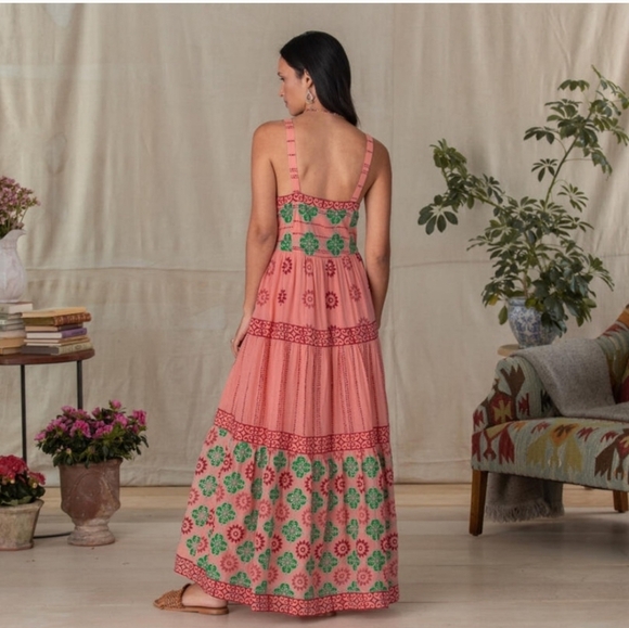 OLIPHANT Phoenix Rose Maxi dress Tuckernuck - Picture 2 of 6